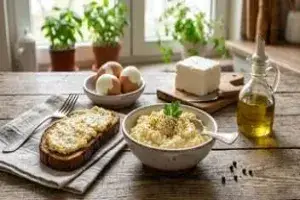 Пастет от яйца и сирене