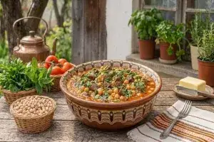 Говеждо с нахут (Сланутък)