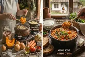 Зрял боб с тиква