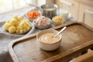 Пюре от пуйка с моркови