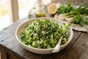 Салата от маруля и чесън