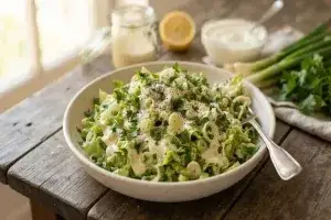Салата от маруля и кисело мляко