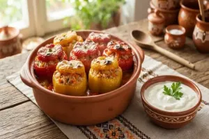 Пиперки, пълнени с ориз
