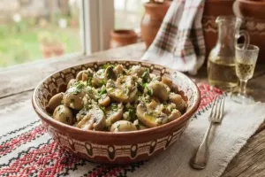 Подлуцчени мариновани гъби за гарнитура