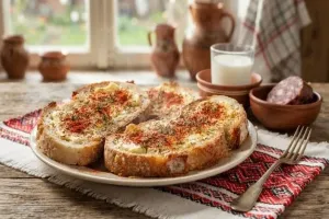 Топъл сандвич с червен пипер (чубрица)