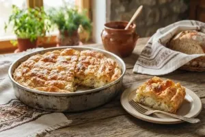 Ароматна баница със сирене и яйца – топла, вкусна и домашна
